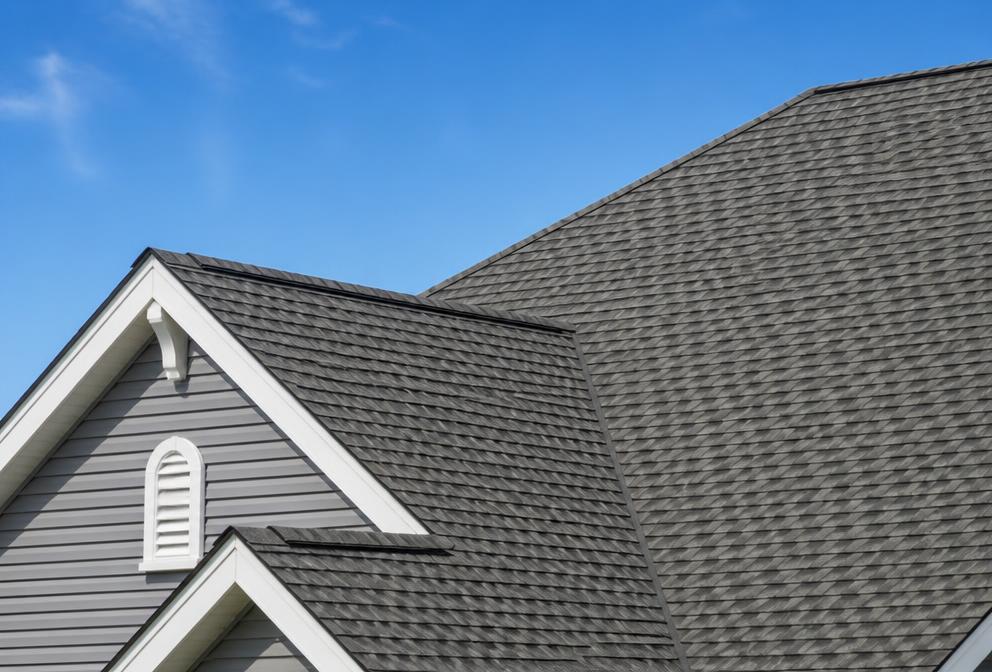 High-quality architectural shingles on a residential roof